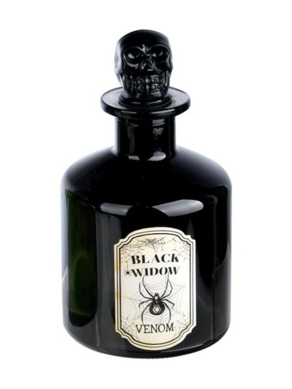 Halloween Bottle Glass Decor With Skull Top- Choose 1 NWOT - Picture 4 of 5